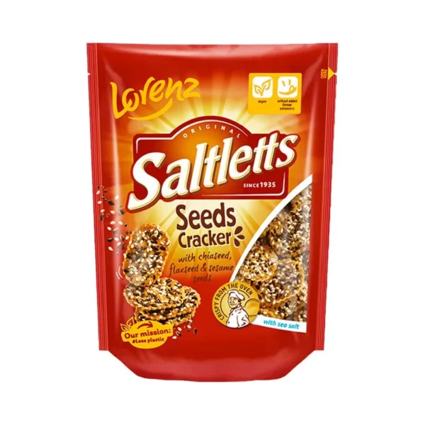 Saltletts Täisterakreekerid Seemnetega 100g