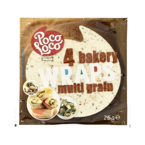 Poco Loco Naturaalne wrap (25 cm x 4tk) 245g